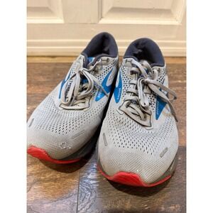 Brooks Ghost 14 Mens Running Shoes Grey Blue Red 1103691D078 Size 12 Medium D